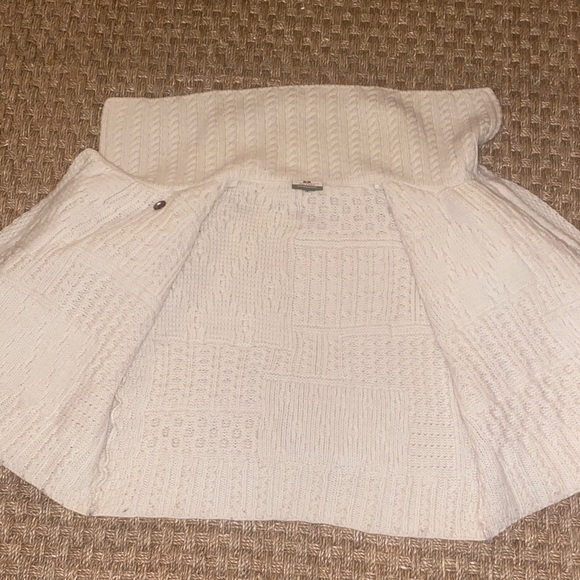 Carraigdonn Made In Ireland Knit Women’s Cream 100% Merino Wool Sweater sz M - Picture 5 of 15